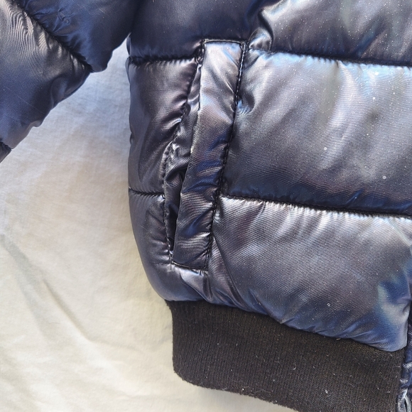 Tahari Kid's Metallic Puffer Jacket - Picture 9 of 15